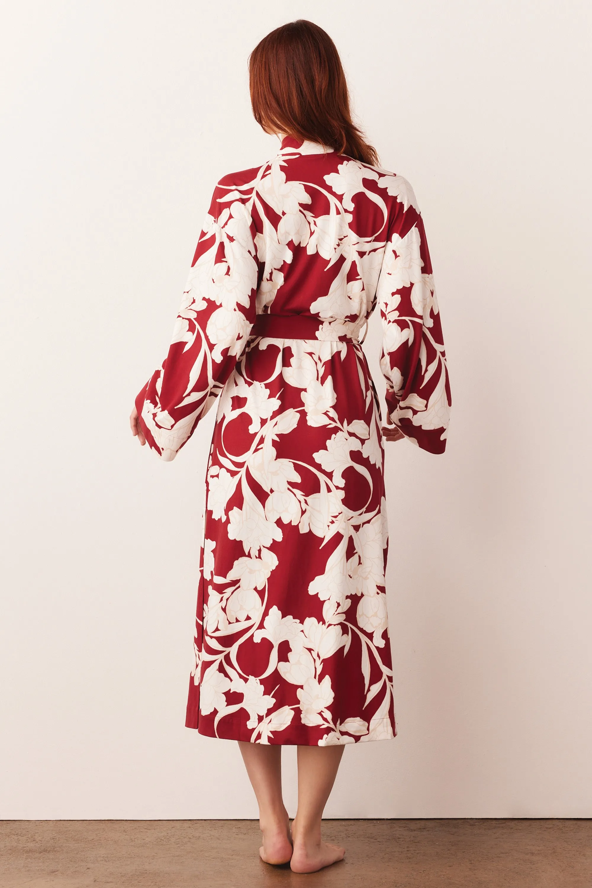 Kaia Kimono Robe | Winter Bloom