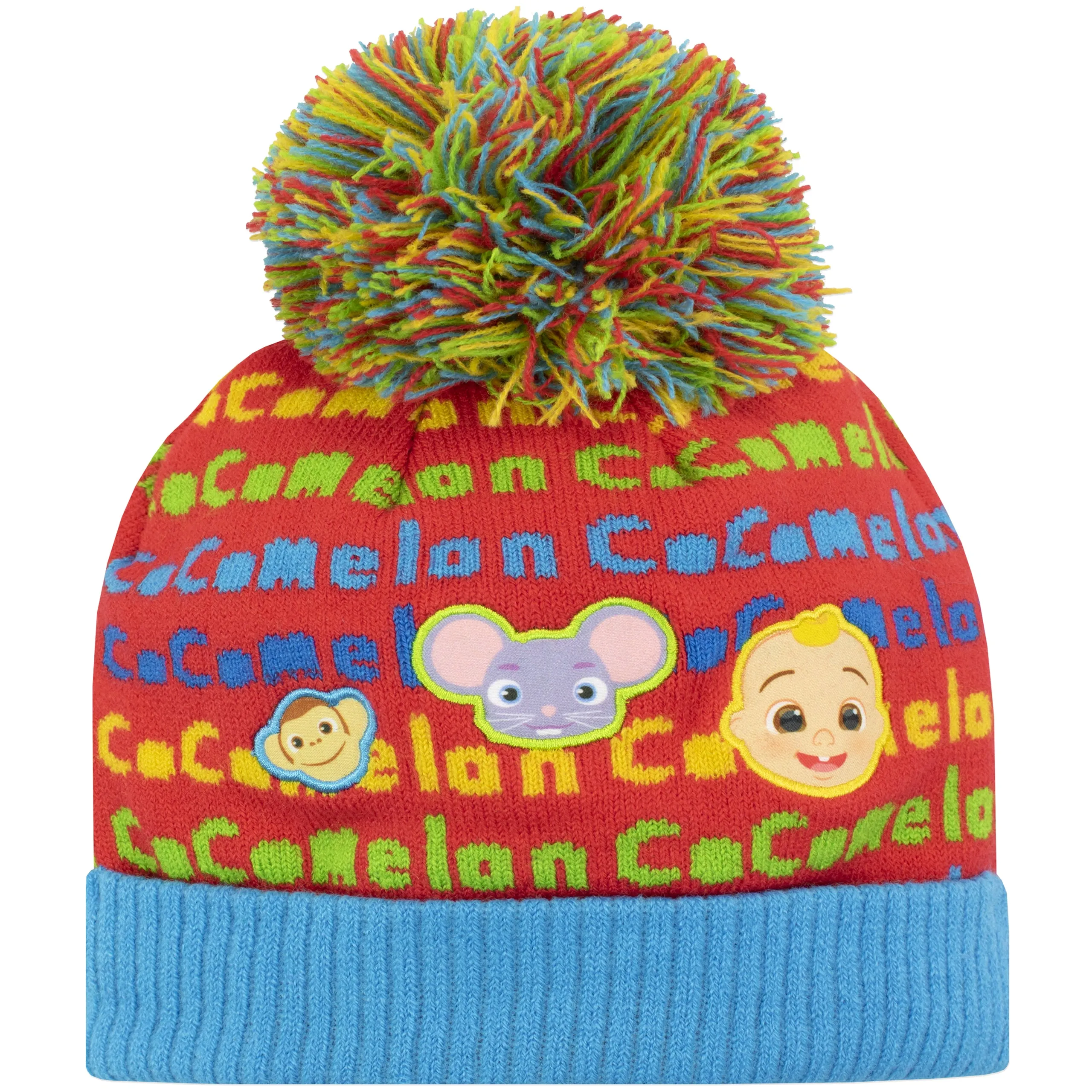 Kids CoComelon Winter Hat and Gloves Set