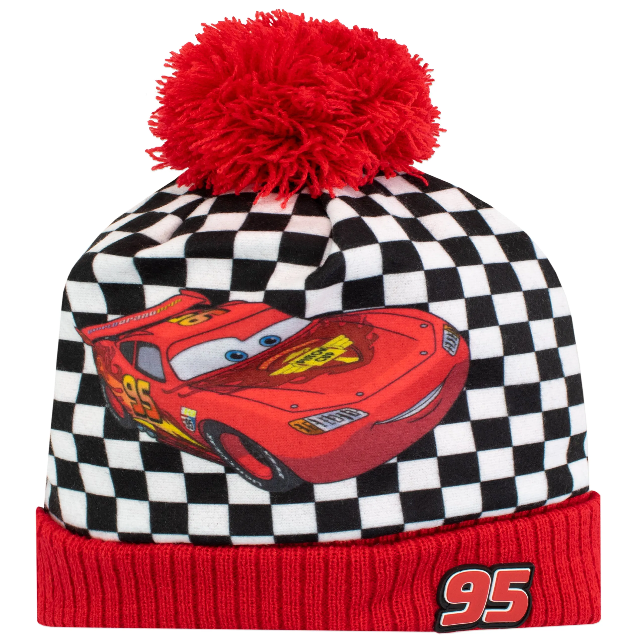 Kids Disney Cars Winter Hat and Gloves Set