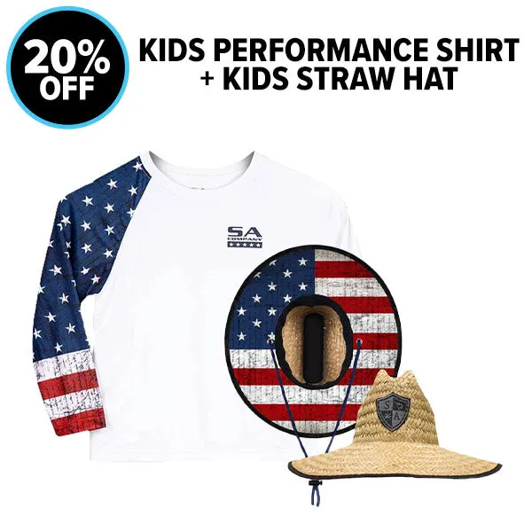 KIDS PERFORMANCE SHIRT   KIDS STRAW HAT