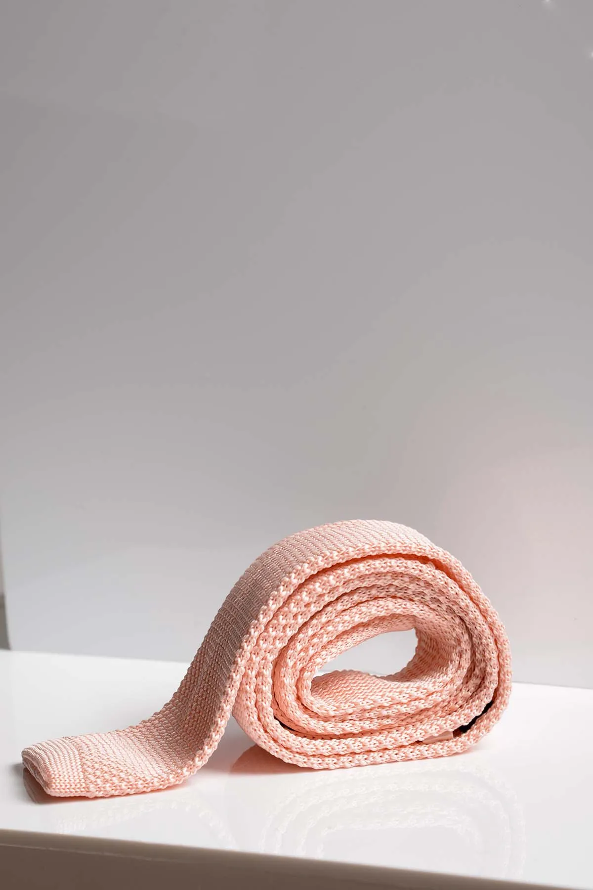 KT - Peach Knitted Tie