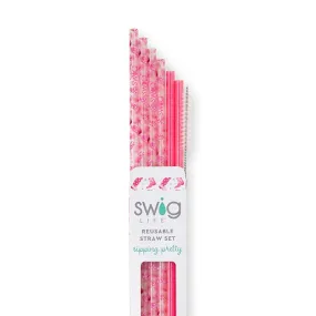 Let's Go Girls Tall Straw Set