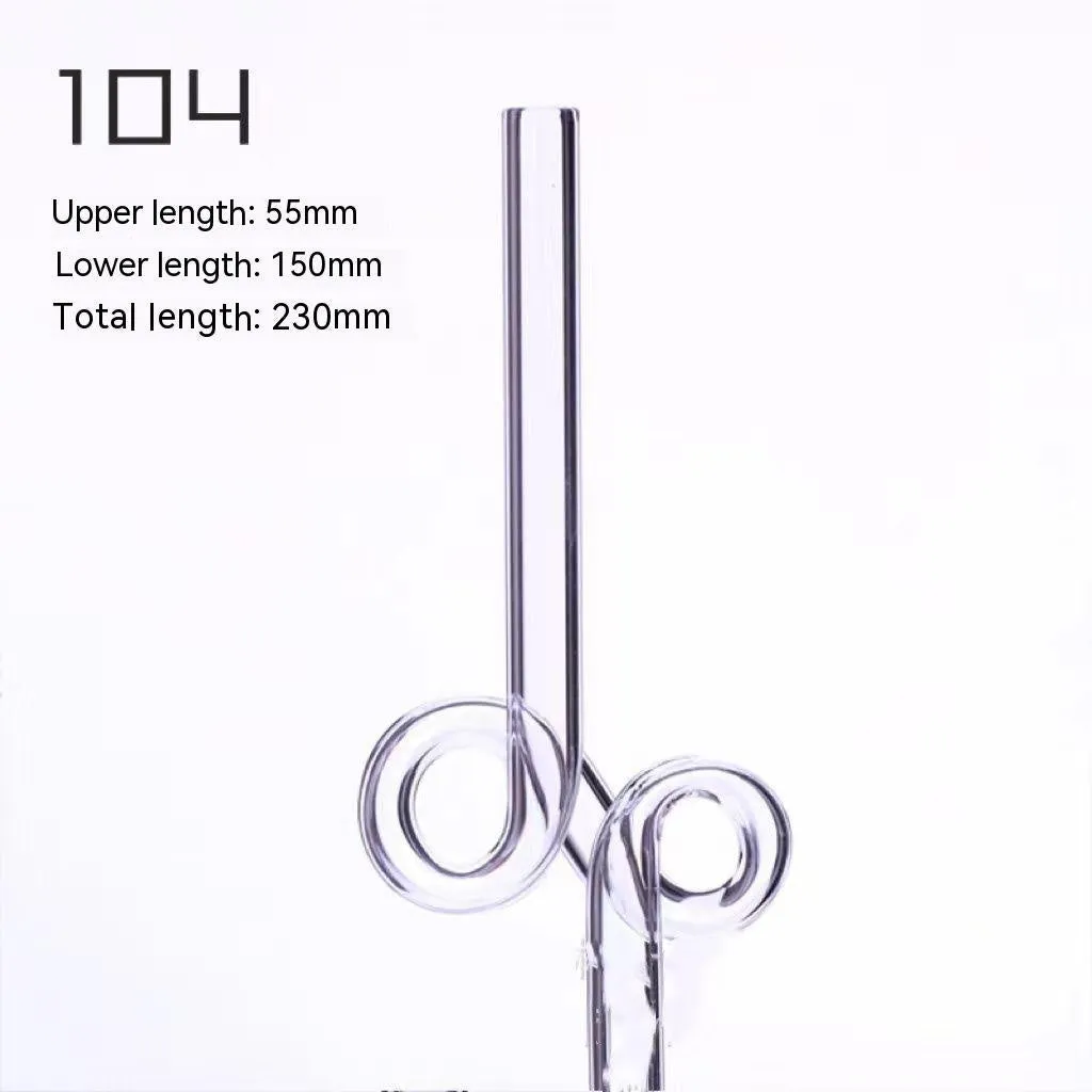 Love Shaped Glass Straw W382