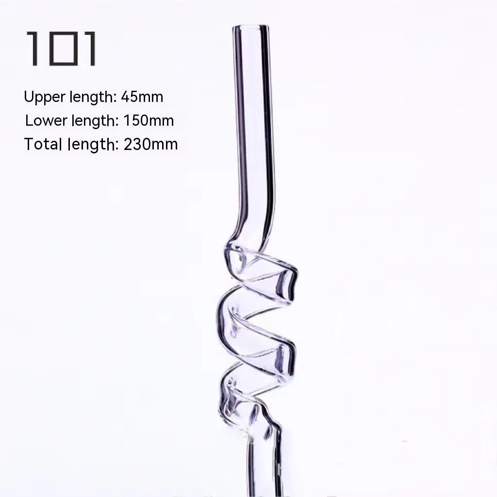 Love Shaped Glass Straw W382