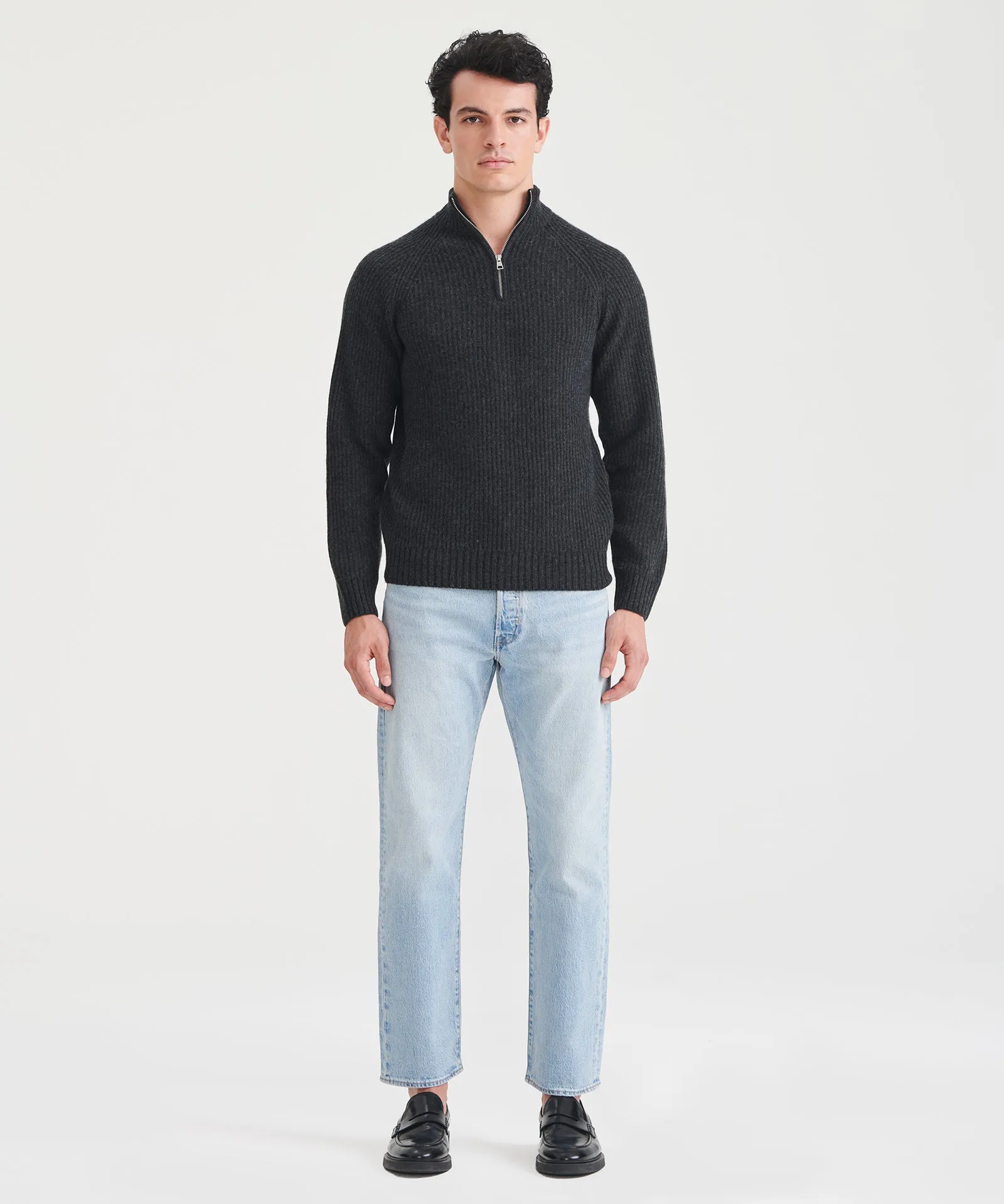 Luxe Cashmere Fisherman Quarter Zip