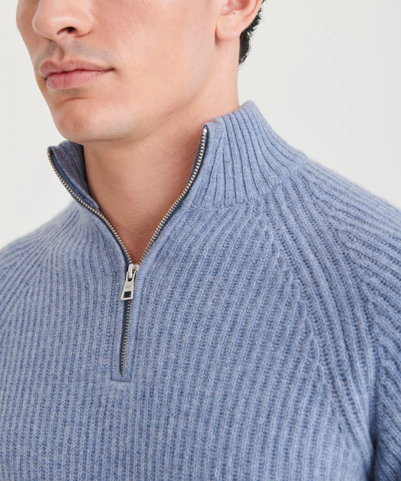 Luxe Cashmere Fisherman Quarter Zip