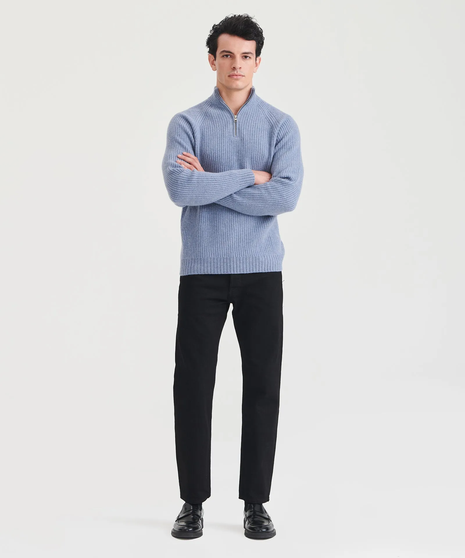 Luxe Cashmere Fisherman Quarter Zip