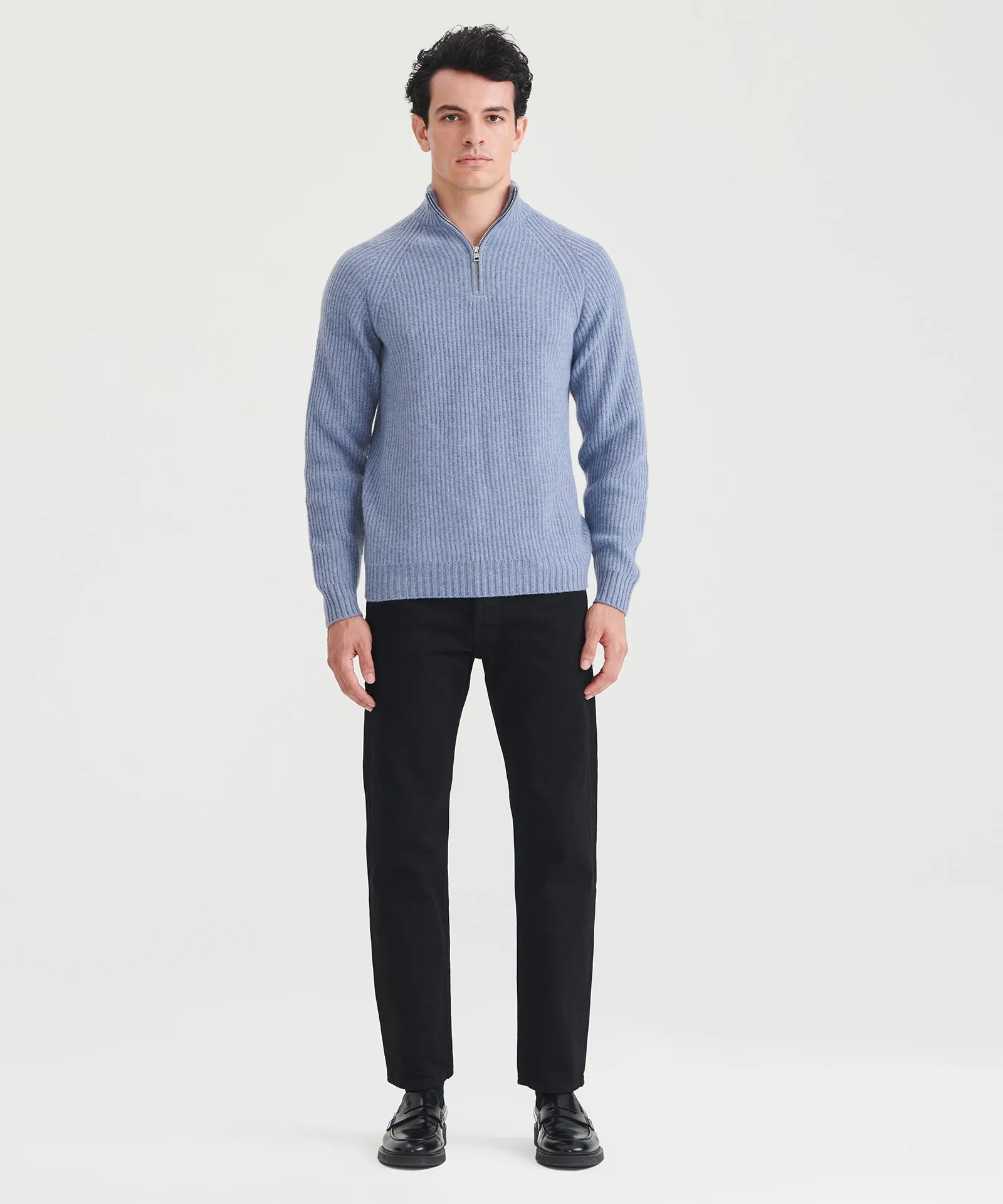 Luxe Cashmere Fisherman Quarter Zip