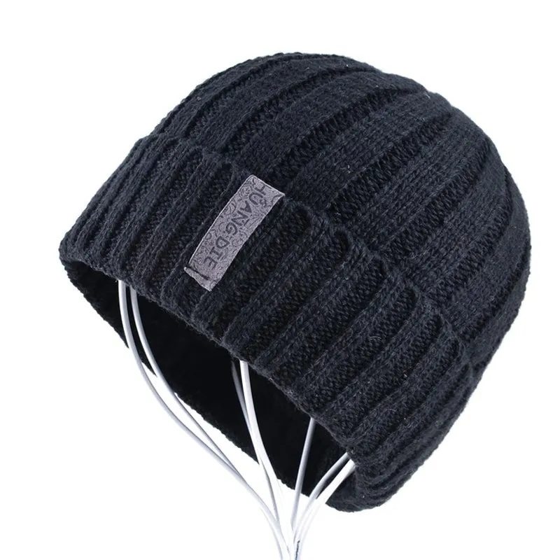 Men's skullies winter knitted hat beanie hats