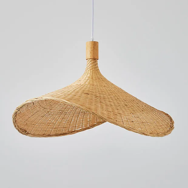 Modern Straw Hat Ceiling Light