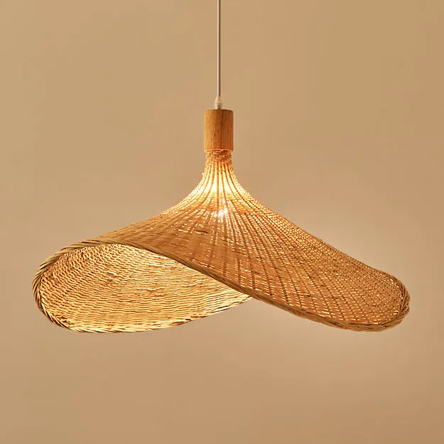 Modern Straw Hat Ceiling Light