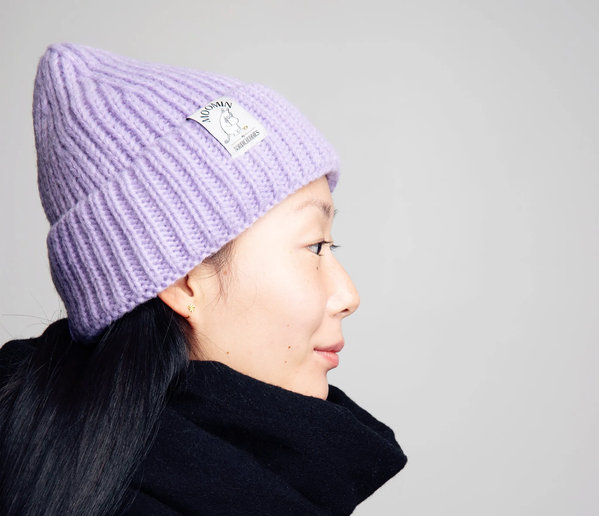 Moomintroll Winter Hat Beanie Adult - Lilac