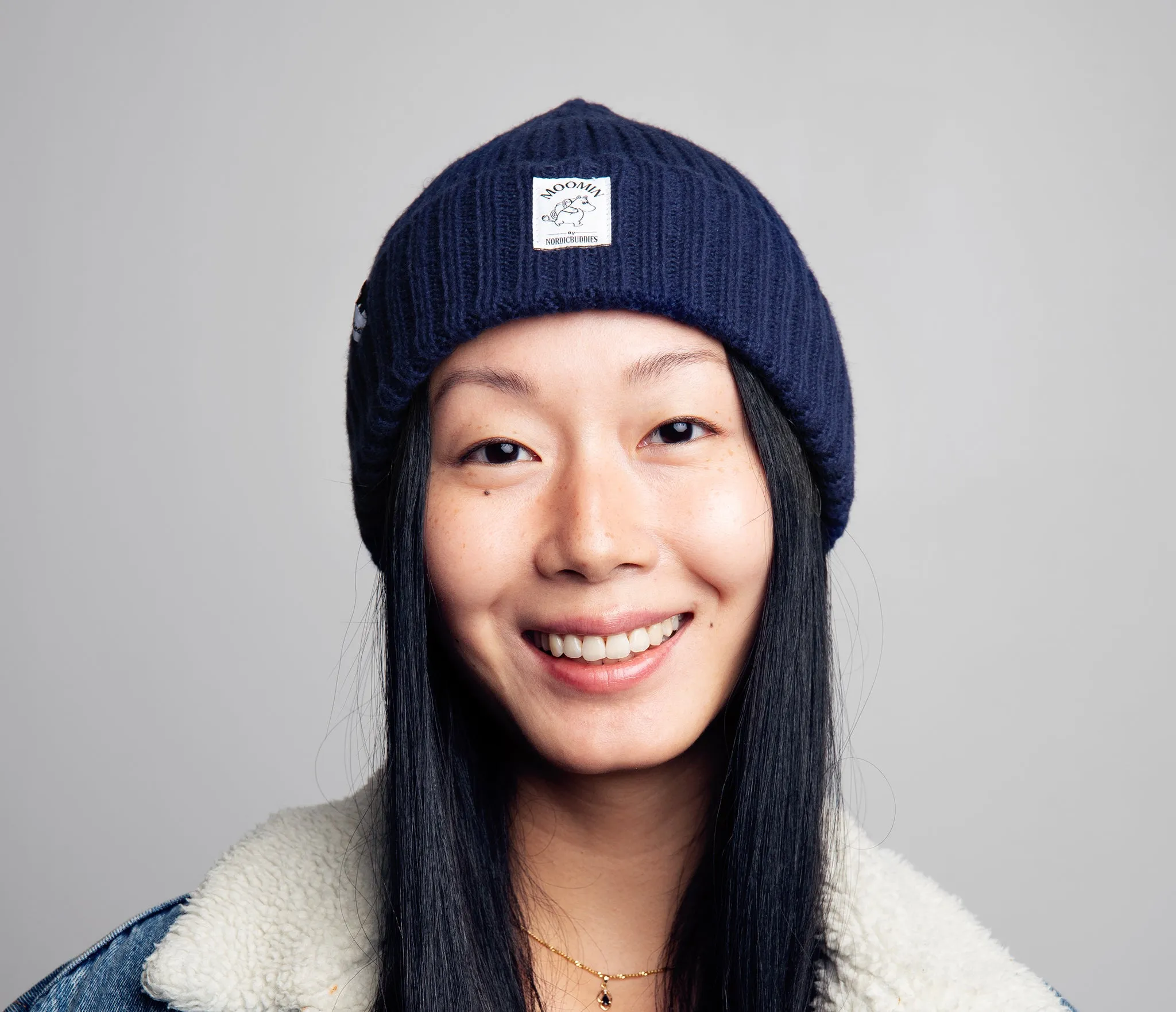 Moomintroll Winter Hat Beanie Adult - Navy