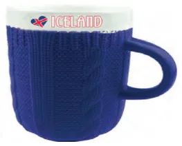 Mug knitted sweater blue