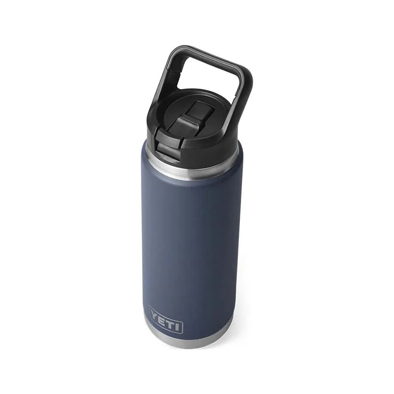 Navy 26oz Straw Water Bottle