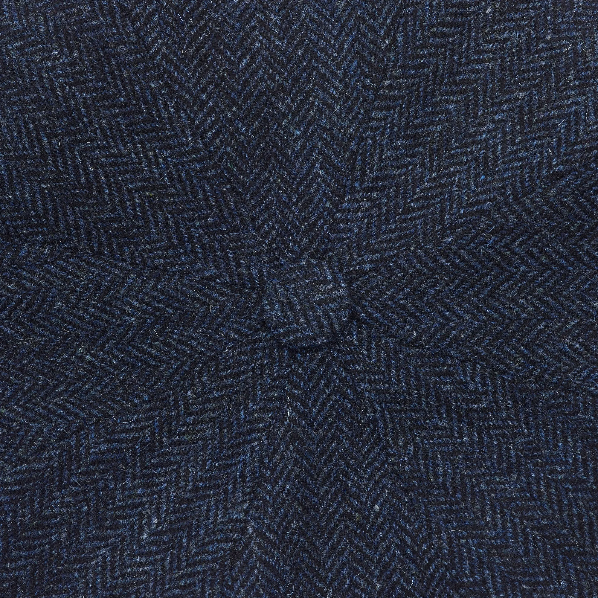 Newsboy Cap - Navy Herringbone