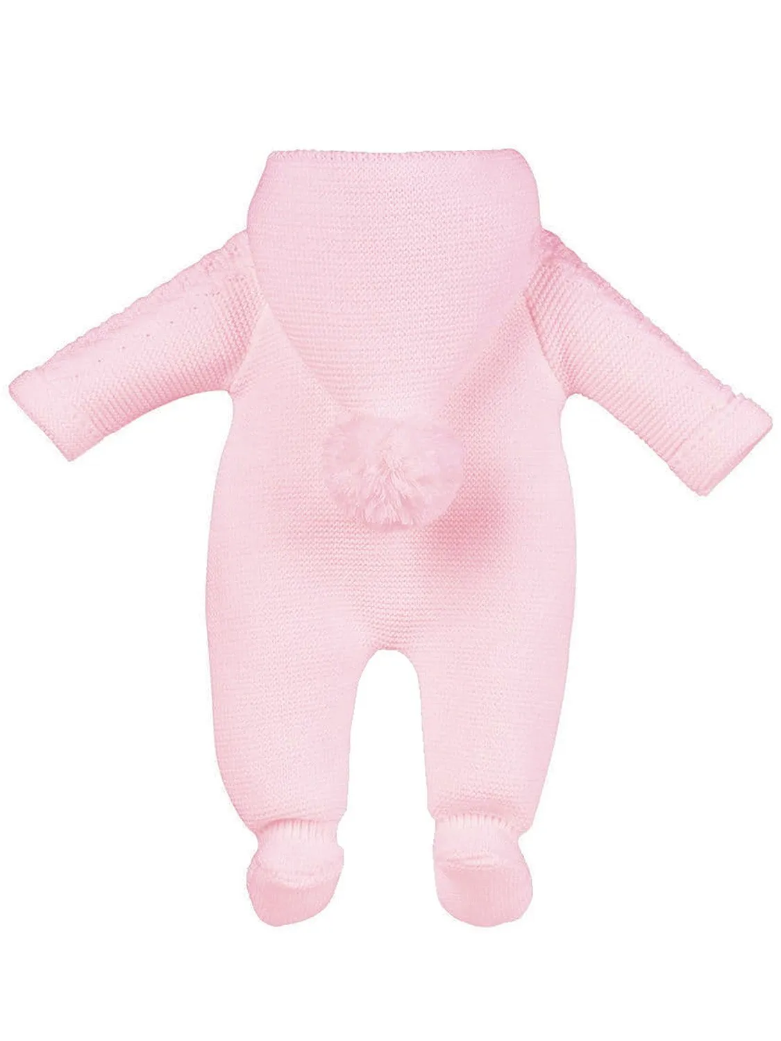 Pink Knitted Pramsuit