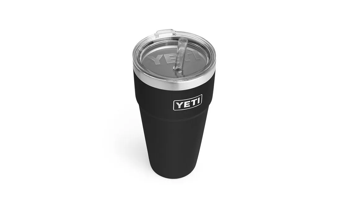 Rambler 26 Oz Straw Cup Black