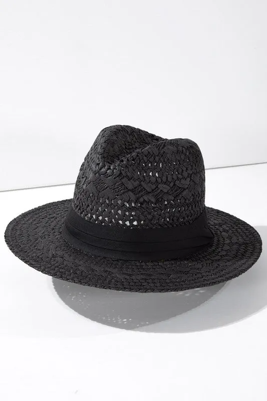 Ribbon Band Straw Panama Hat