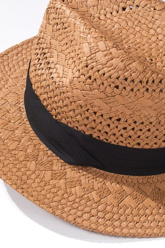 Ribbon Band Straw Panama Hat