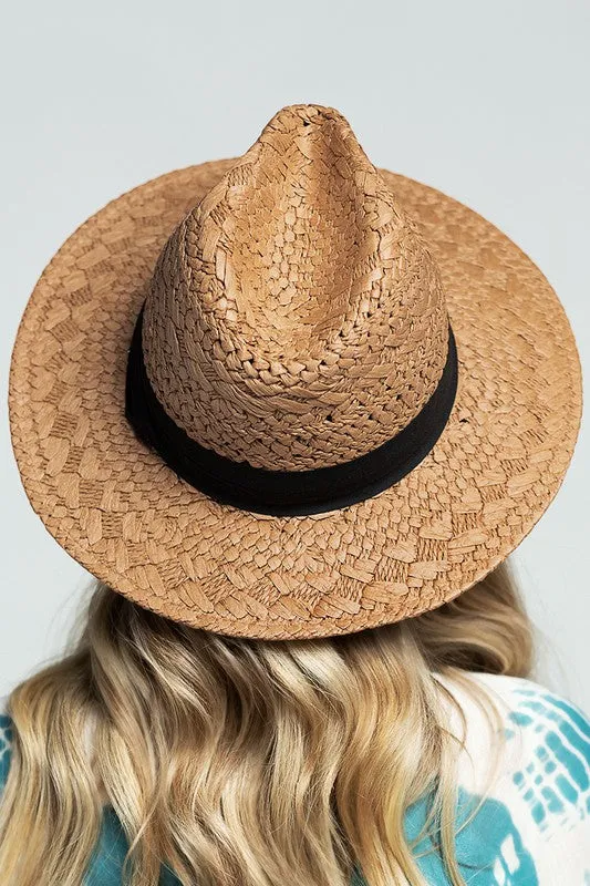 Ribbon Band Straw Panama Hat