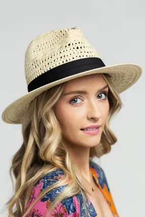 Ribbon Band Straw Panama Hat