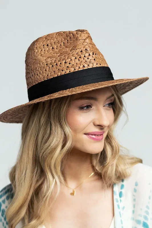 Ribbon Band Straw Panama Hat