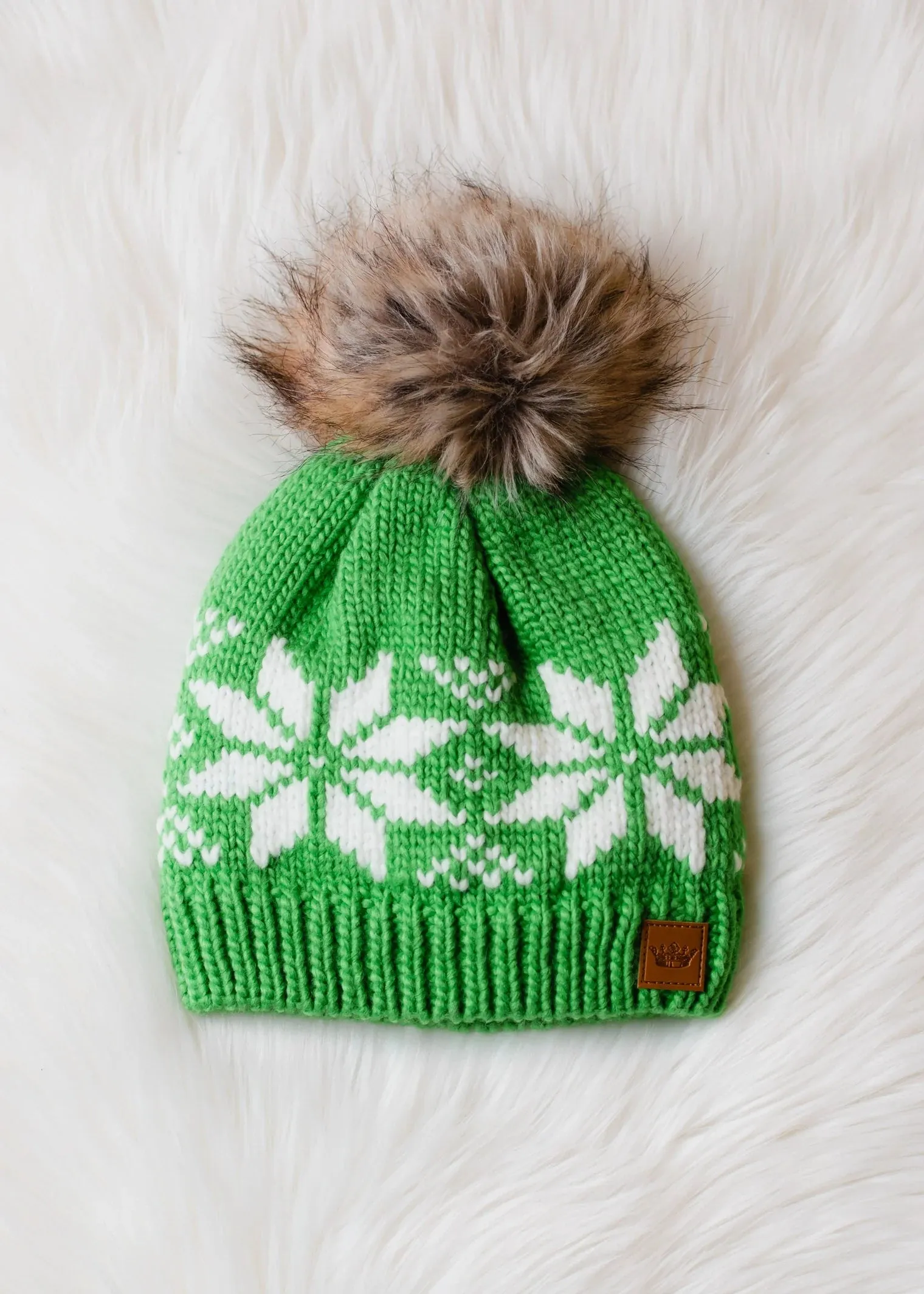 Snowflake Pom Hat