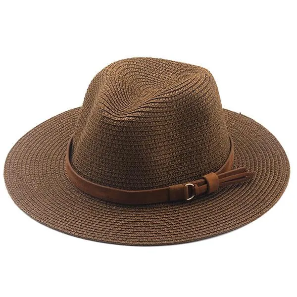 Straw Beach Sunscreen Sunshade Jazz Hat 12783444C