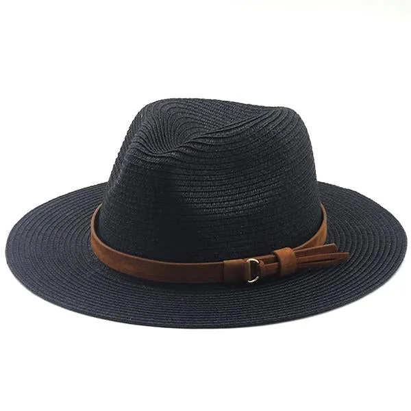 Straw Beach Sunscreen Sunshade Jazz Hat 12783444C