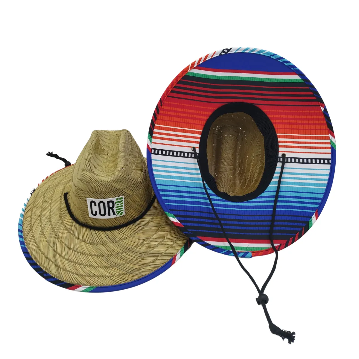 Straw Lifeguard Sun Hats for Adults