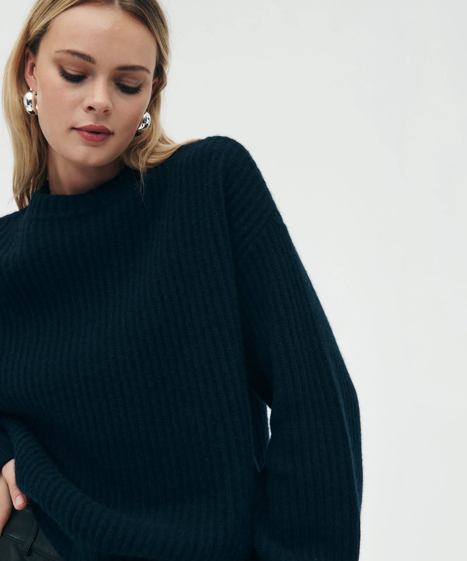 Super Luxe Cashmere Fisherman Sweater