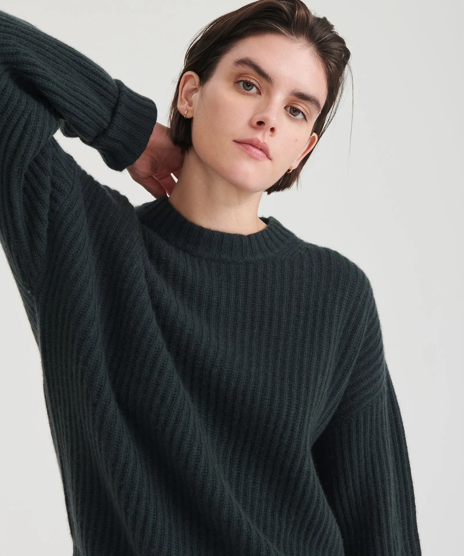 Super Luxe Cashmere Fisherman Sweater