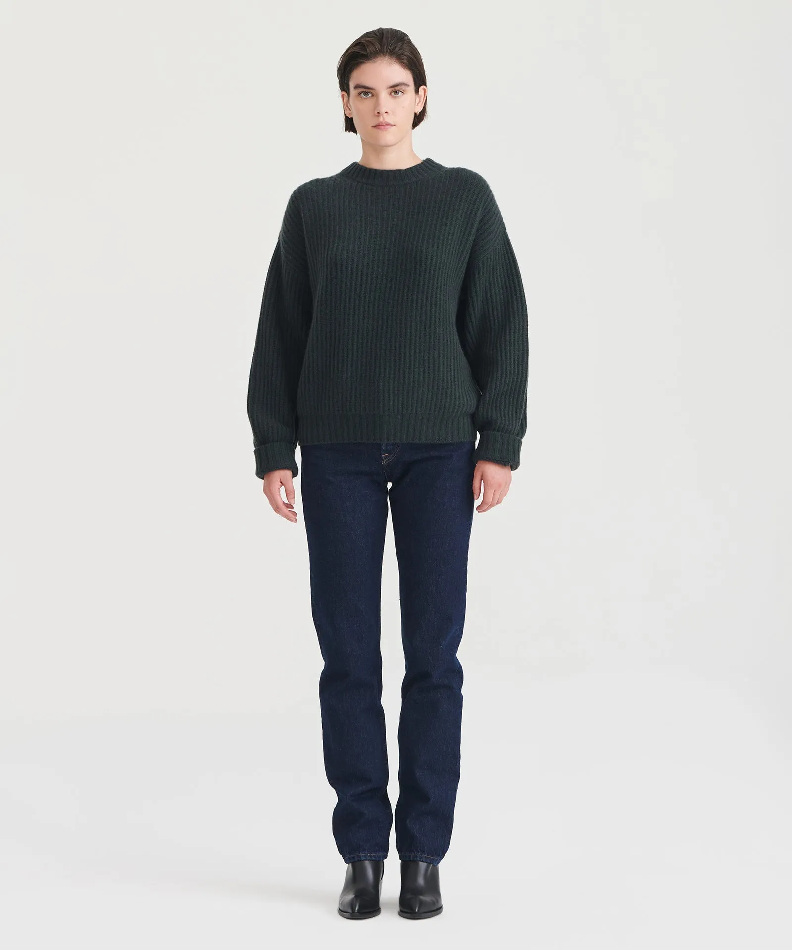 Super Luxe Cashmere Fisherman Sweater