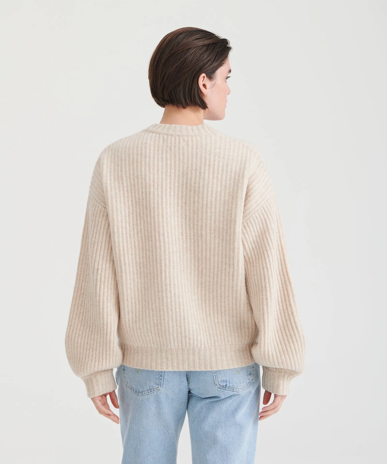 Super Luxe Cashmere Fisherman Sweater