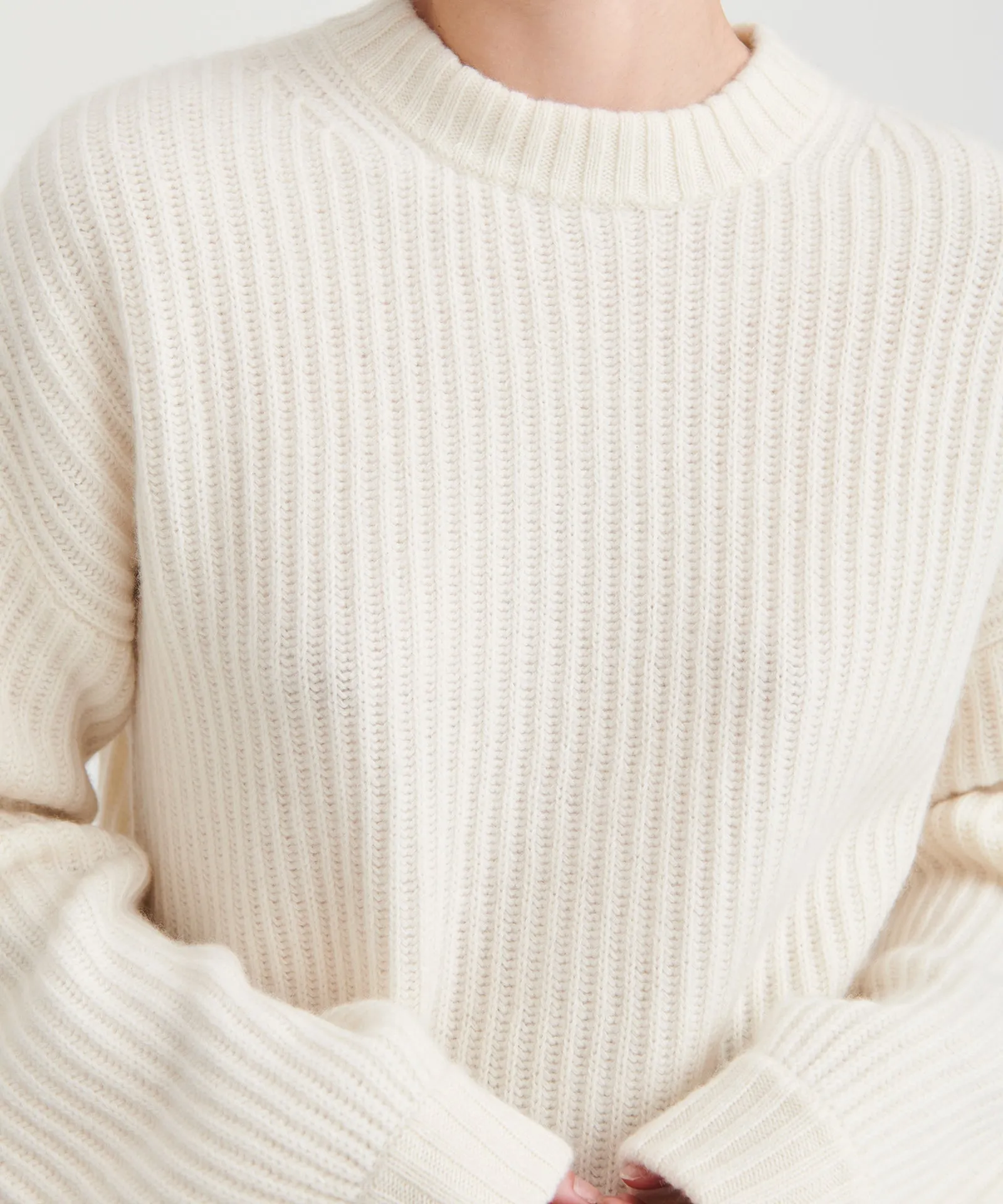 Super Luxe Cashmere Fisherman Sweater