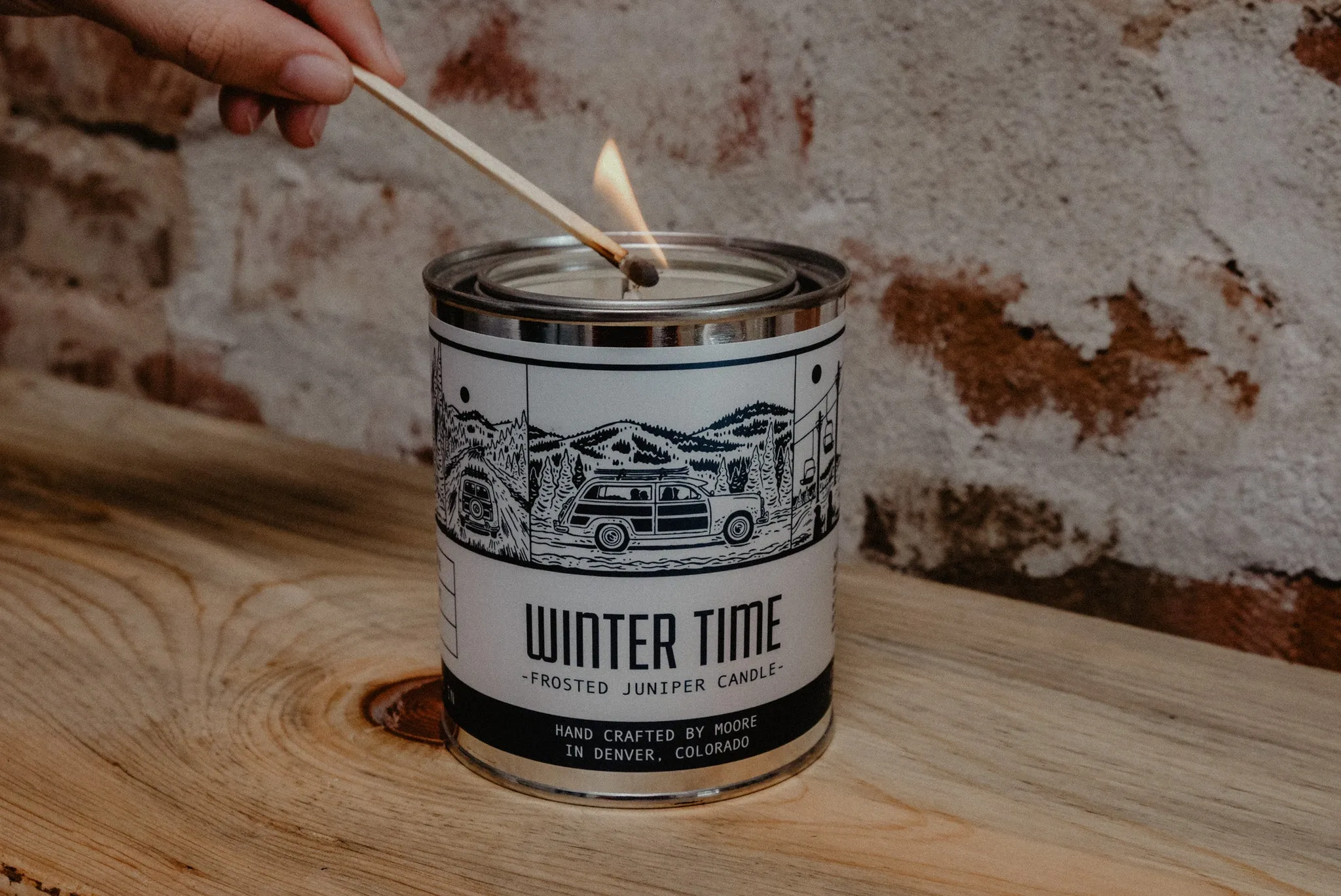 Winter Time Candle