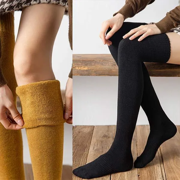 Women'S Autumn And Winter Thickened Knee Pad Cotton Socks 52103327C