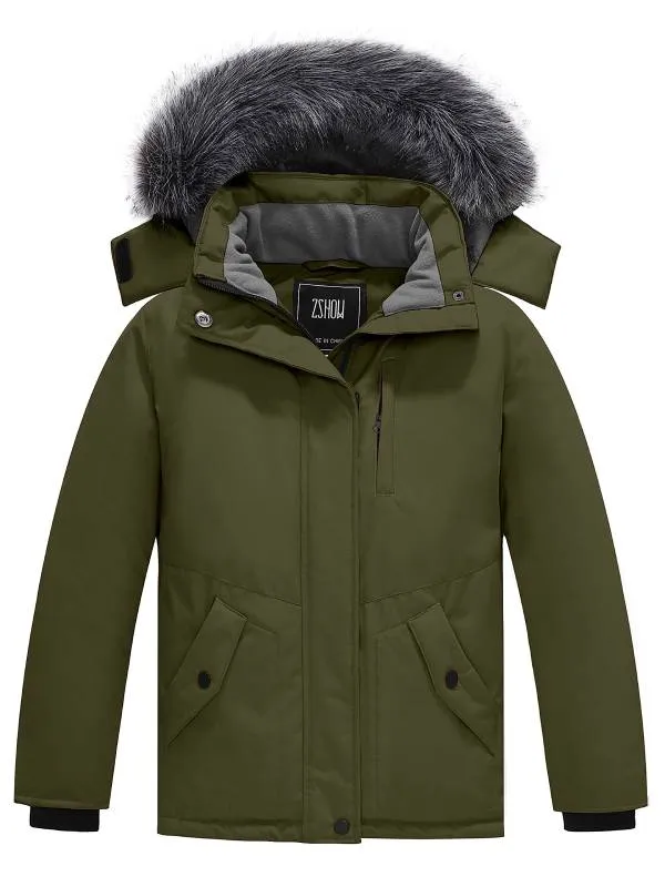 ZSHOW Girls' Padded Winter Coat